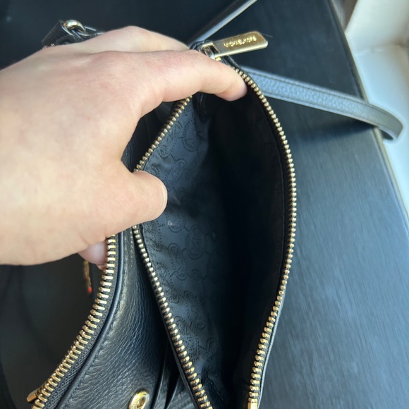 Michael Kors Black Leather Crossbody Bag - Picture 5 of 6